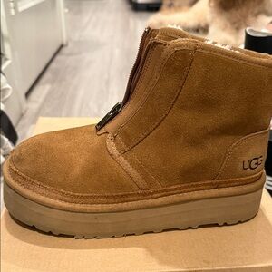 UGG Tan Suede Mid-Calf Boots